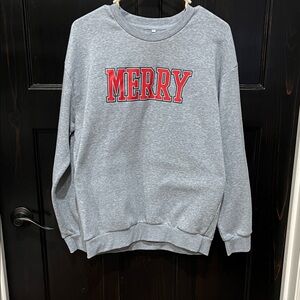 Gray 'Merry' Women’s Sweatshirt